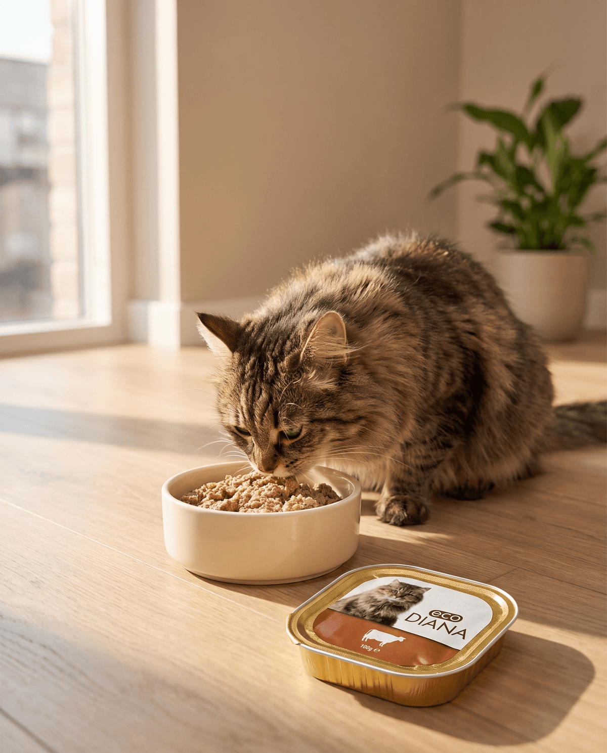 eco DIANA Paté with Beef - Complete Wet Cat Food 100g Tray - DIA-CAT-BEF-100 - eco DIANA - Cat Wet Food