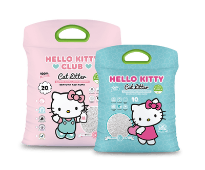 Hello Kitty Cat Litter - Baby Powder Calcium Bentonite - 20L - - Hello Kitty - Litter & Accessories