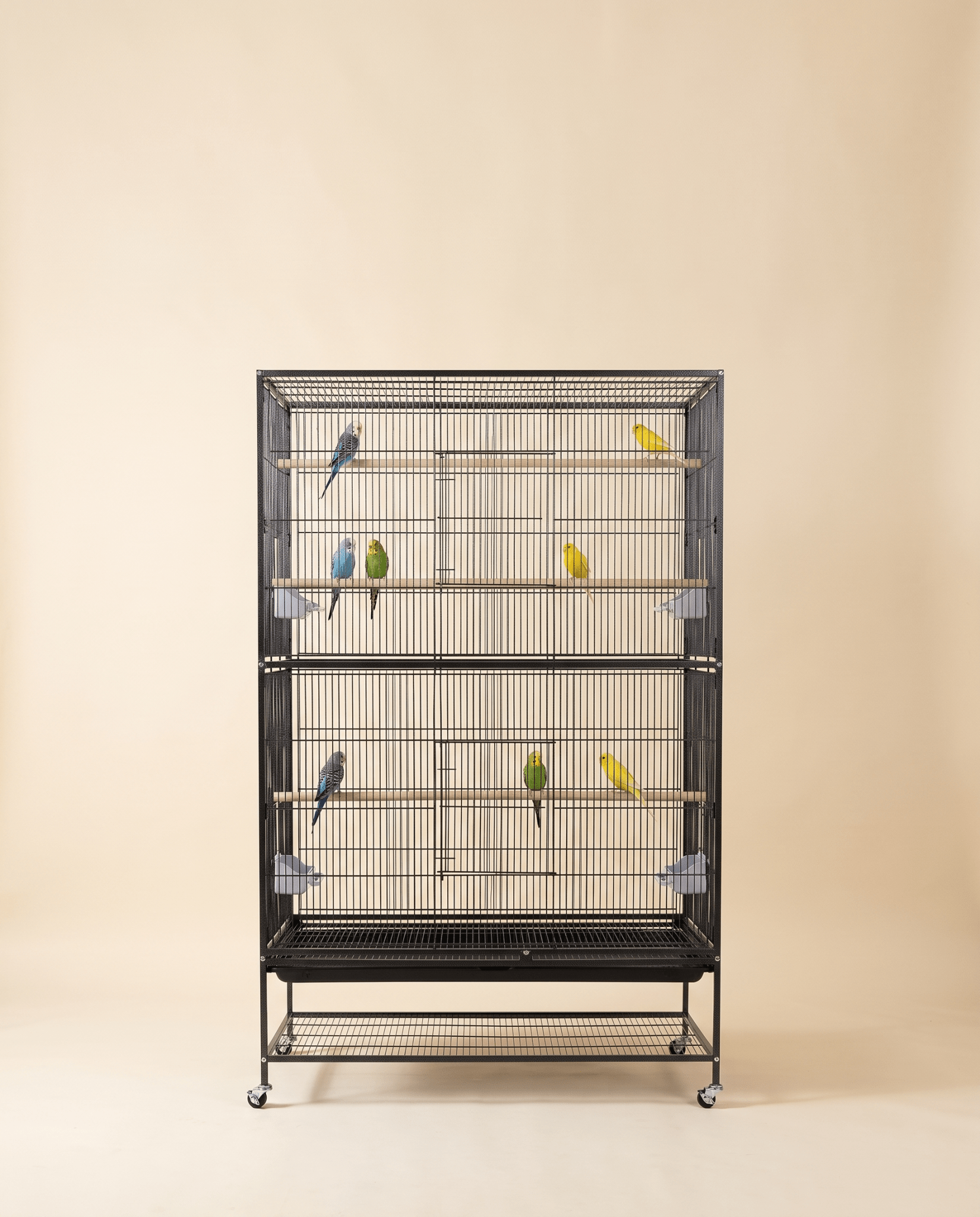 2-Tier Aviary Flight Cage – Model A33 -  - Loolizoo - Bird Aviary
