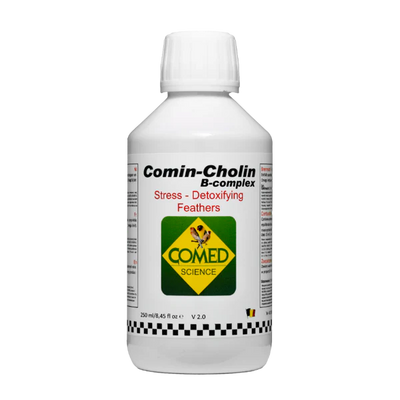 Comin-Cholin B-Complex by Comed Science – vitamin and amino acid solution for birds under stress