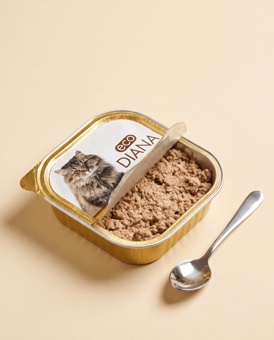 eco DIANA Paté with Chicken - Complete Wet Cat Food 100g Tray - DIA-CAT-CHK-100 - eco DIANA - Cat Wet Food