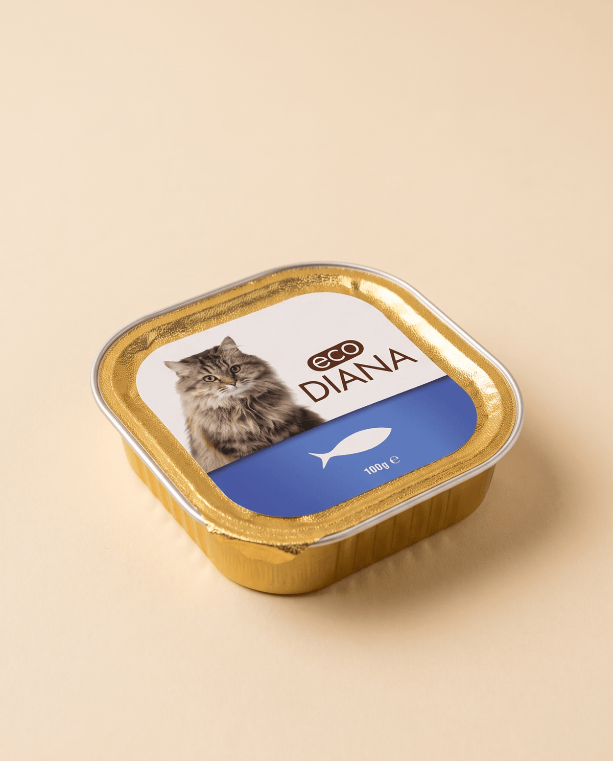eco DIANA Paté with Fish - Complete Wet Cat Food 100g Tray - DIA-CAT-FSH-100 - eco DIANA - Cat Wet Food