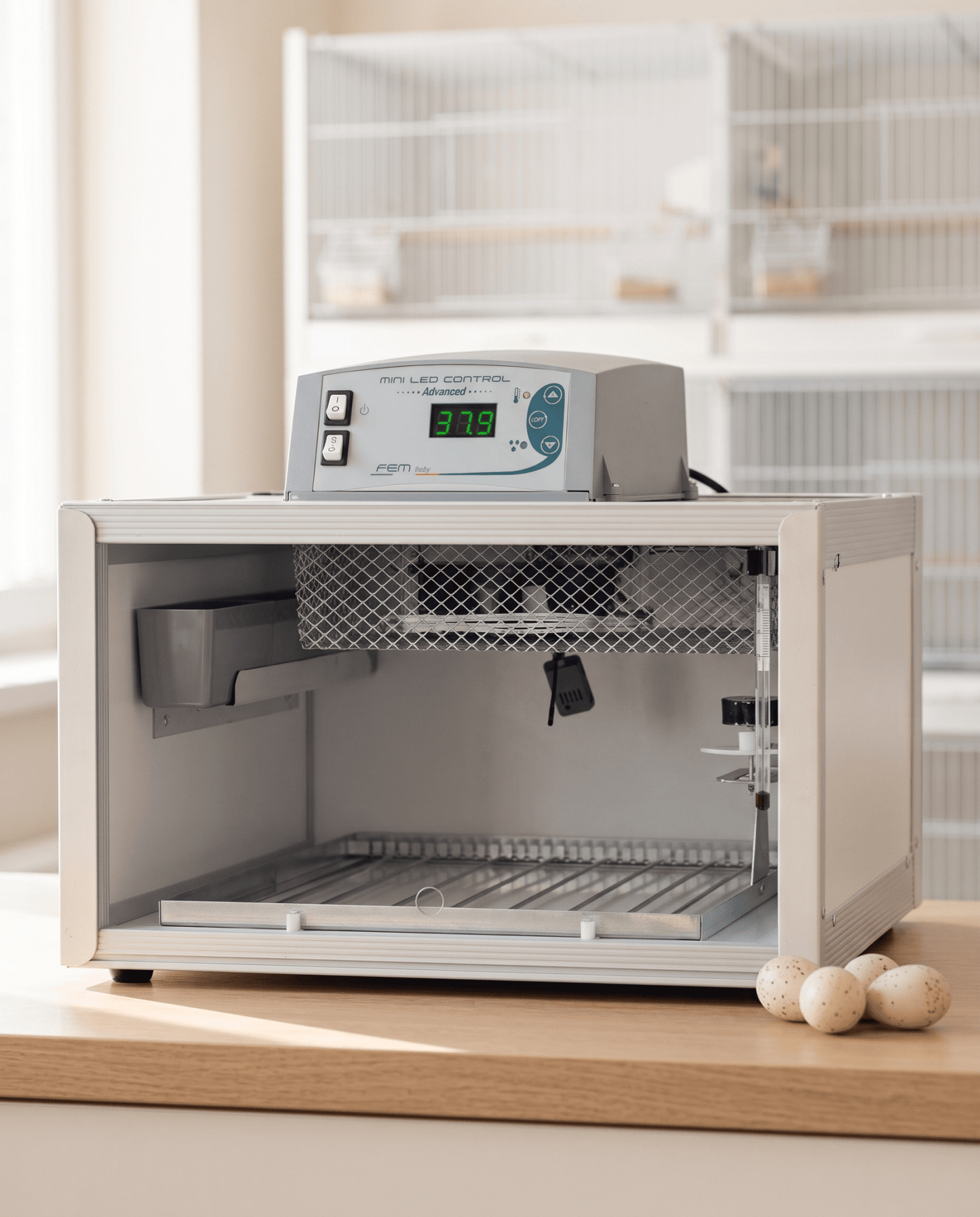 FIEM CIP 40 Egg Incubator & Hatcher – Laminate Cabinet, 40 Eggs - FIEM-CIP40-ML-PVC - FIEM - Egg Incubator
