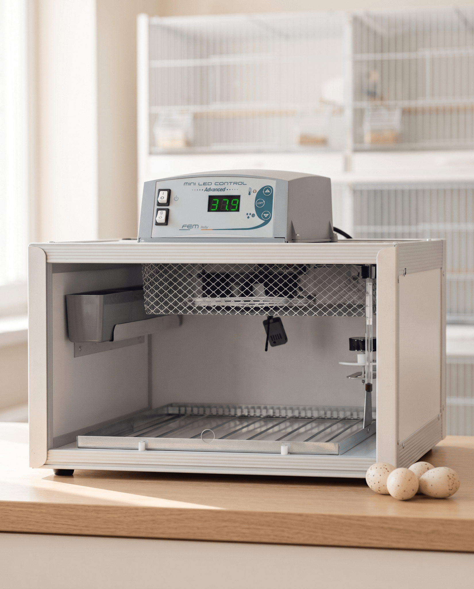 FIEM CIP 40 Egg Incubator & Hatcher – Laminate Cabinet, 40 Eggs - FIEM-CIP40-ML-PVC - FIEM - Egg Incubator