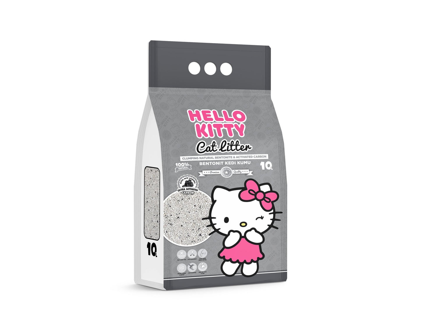Hello Kitty Cat Litter - Carbon Calcium Bentonite -  - Hello Kitty - Litter & Accessories