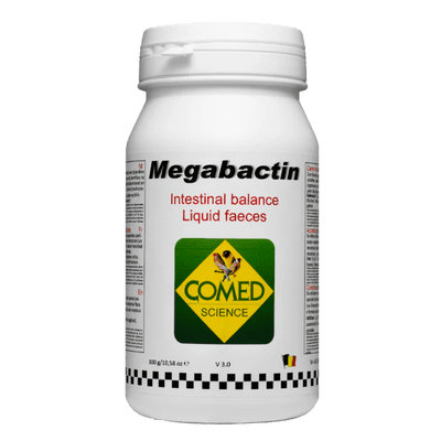 Megabactin – Natural Intestinal Regulator for Birds - MEGABACTIN-50G - Comed Science - Bird Supplement