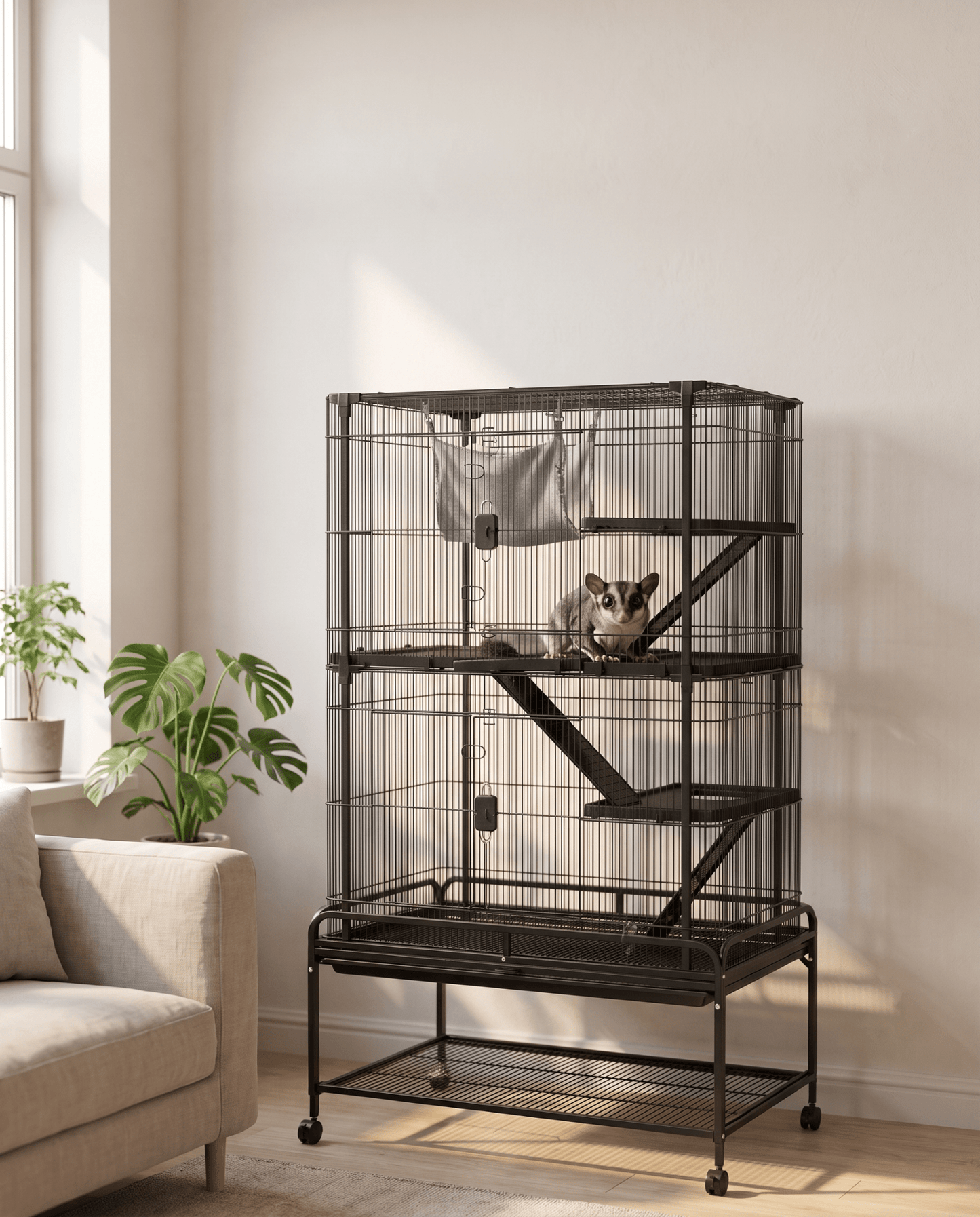 Multi-Level Small Animal Cage Model D672 -  - Loolizoo - Small Animal Cage
