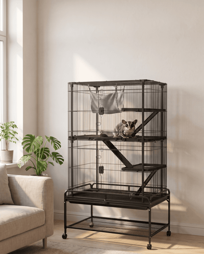 Multi-Level Small Animal Cage Model D672 -  - Loolizoo - Small Animal Cage