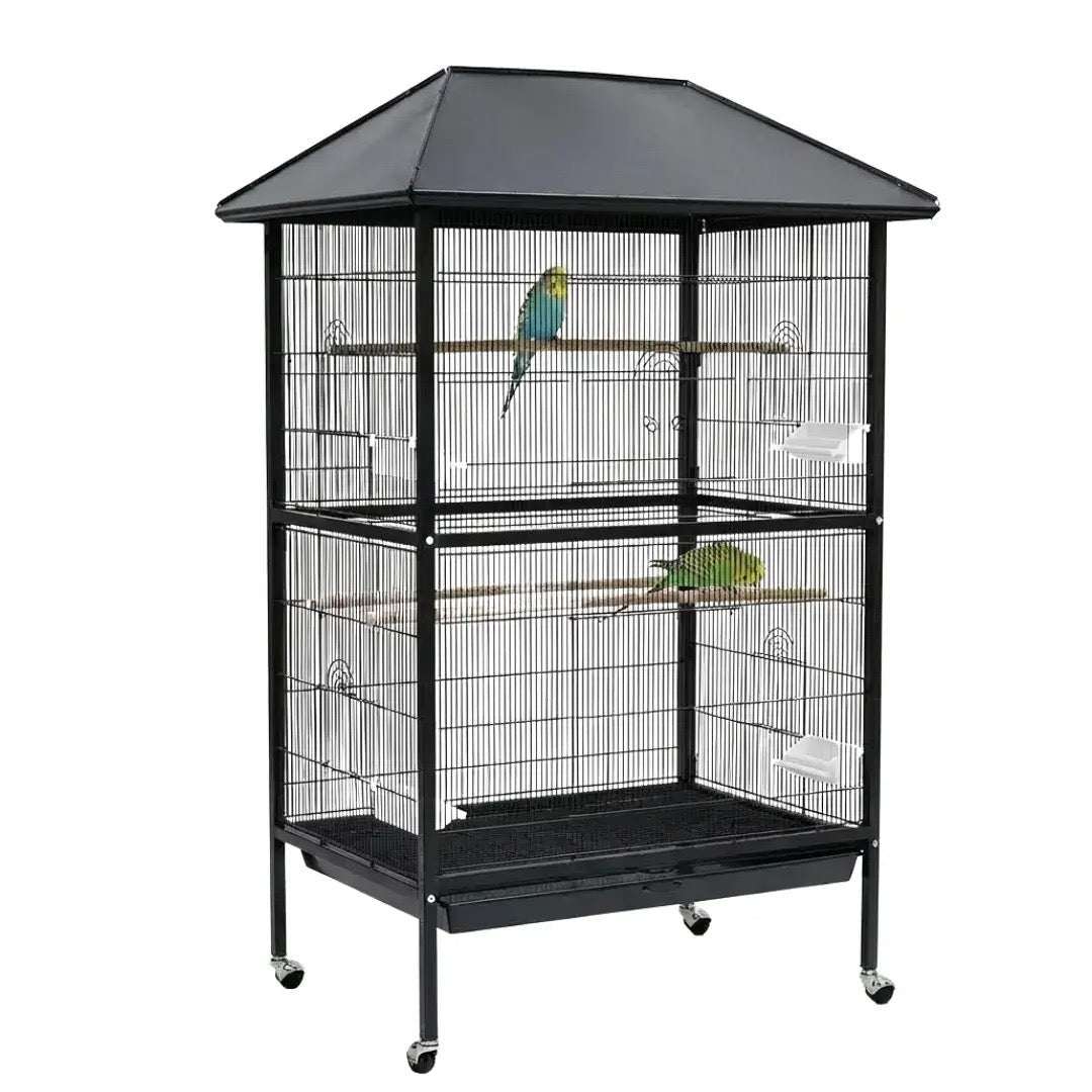 Outdoor Aviary Cage with Roof – Model A01 -  - Loolizoo - Bird Aviary