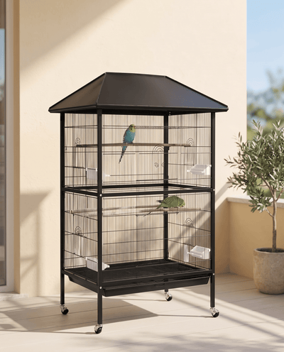 Outdoor Aviary Cage with Roof – Model A01 -  - Loolizoo - Bird Aviary